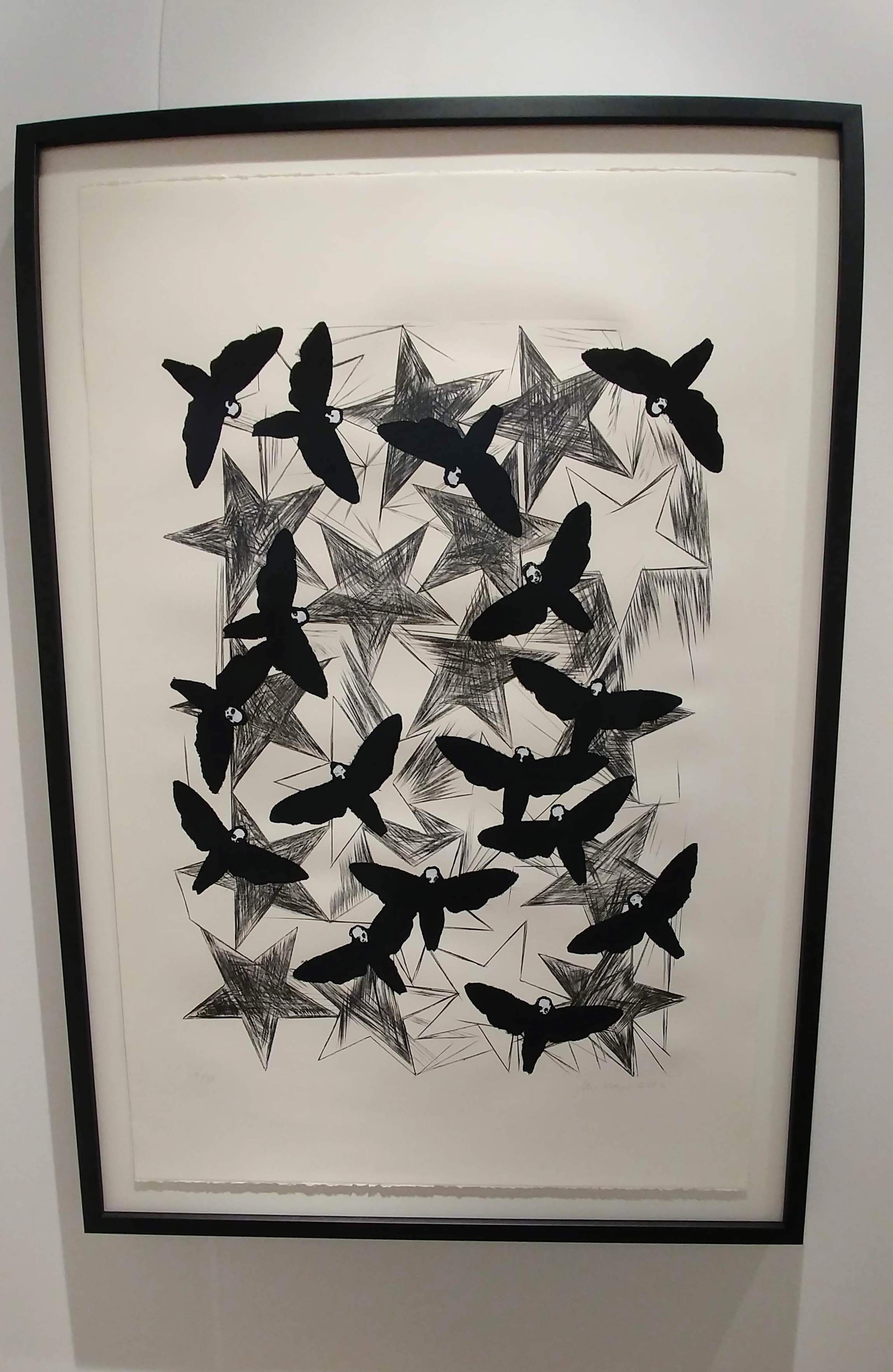 Hawk Moths, 2016 ©Charline Von Heyl with Corbett vs. Dempsey Gallery. Framed by Seaberg.