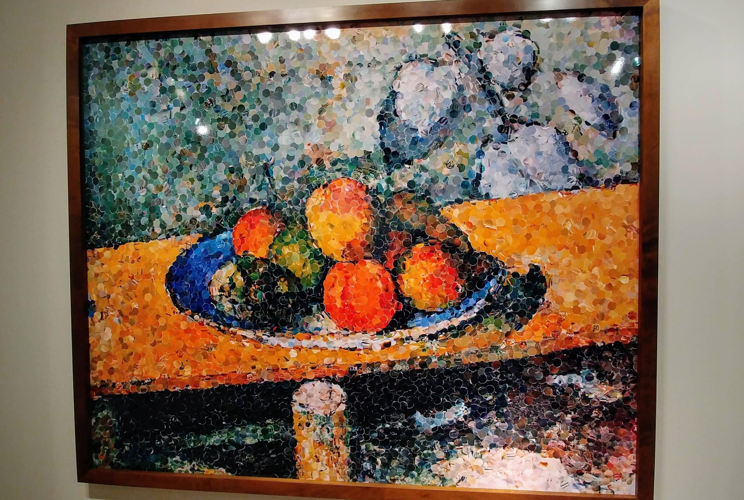 Apples, Peaches, Pears, and Grapes, After Cezanne, 2003 ©Vik Muniz with Rhona Hoffman Gallery, Chicago.